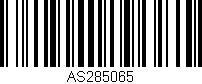 Código de barras (EAN, GTIN, SKU, ISBN): 'AS285065'
