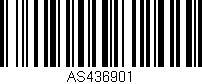 Código de barras (EAN, GTIN, SKU, ISBN): 'AS436901'