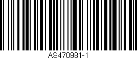 Código de barras (EAN, GTIN, SKU, ISBN): 'AS470981-1'