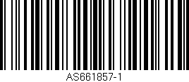 Código de barras (EAN, GTIN, SKU, ISBN): 'AS661857-1'