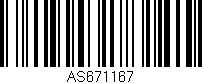 Código de barras (EAN, GTIN, SKU, ISBN): 'AS671167'