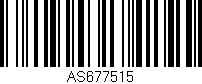 Código de barras (EAN, GTIN, SKU, ISBN): 'AS677515'