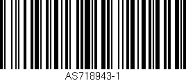 Código de barras (EAN, GTIN, SKU, ISBN): 'AS718943-1'