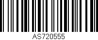 Código de barras (EAN, GTIN, SKU, ISBN): 'AS720555'