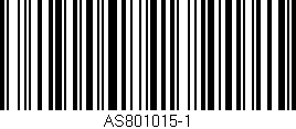 Código de barras (EAN, GTIN, SKU, ISBN): 'AS801015-1'