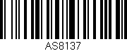 Código de barras (EAN, GTIN, SKU, ISBN): 'AS8137'