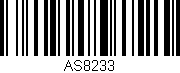 Código de barras (EAN, GTIN, SKU, ISBN): 'AS8233'