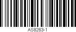 Código de barras (EAN, GTIN, SKU, ISBN): 'AS8263-1'