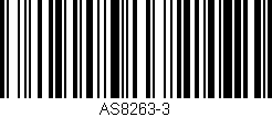 Código de barras (EAN, GTIN, SKU, ISBN): 'AS8263-3'