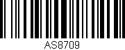 Código de barras (EAN, GTIN, SKU, ISBN): 'AS8709'