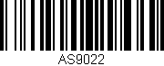 Código de barras (EAN, GTIN, SKU, ISBN): 'AS9022'
