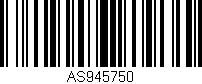 Código de barras (EAN, GTIN, SKU, ISBN): 'AS945750'