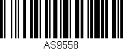 Código de barras (EAN, GTIN, SKU, ISBN): 'AS9558'