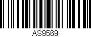 Código de barras (EAN, GTIN, SKU, ISBN): 'AS9569'