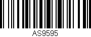 Código de barras (EAN, GTIN, SKU, ISBN): 'AS9595'