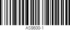 Código de barras (EAN, GTIN, SKU, ISBN): 'AS9600-1'
