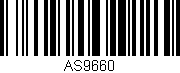 Código de barras (EAN, GTIN, SKU, ISBN): 'AS9660'