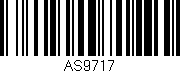 Código de barras (EAN, GTIN, SKU, ISBN): 'AS9717'