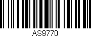 Código de barras (EAN, GTIN, SKU, ISBN): 'AS9770'