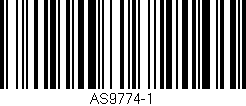Código de barras (EAN, GTIN, SKU, ISBN): 'AS9774-1'