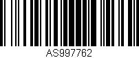 Código de barras (EAN, GTIN, SKU, ISBN): 'AS997762'