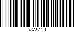 Código de barras (EAN, GTIN, SKU, ISBN): 'ASAS123'