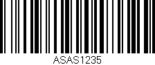 Código de barras (EAN, GTIN, SKU, ISBN): 'ASAS1235'