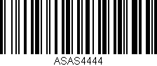 Código de barras (EAN, GTIN, SKU, ISBN): 'ASAS4444'
