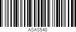 Código de barras (EAN, GTIN, SKU, ISBN): 'ASAS540'