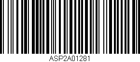 Código de barras (EAN, GTIN, SKU, ISBN): 'ASP2A01281'