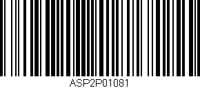 Código de barras (EAN, GTIN, SKU, ISBN): 'ASP2P01081'