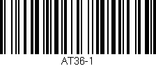Código de barras (EAN, GTIN, SKU, ISBN): 'AT36-1'