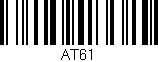 Código de barras (EAN, GTIN, SKU, ISBN): 'AT61'