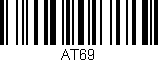 Código de barras (EAN, GTIN, SKU, ISBN): 'AT69'