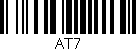 Código de barras (EAN, GTIN, SKU, ISBN): 'AT7'