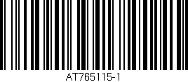 Código de barras (EAN, GTIN, SKU, ISBN): 'AT765115-1'