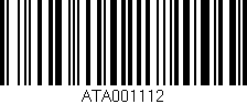 Código de barras (EAN, GTIN, SKU, ISBN): 'ATA001112'