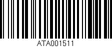 Código de barras (EAN, GTIN, SKU, ISBN): 'ATA001511'
