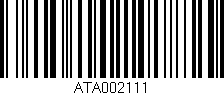 Código de barras (EAN, GTIN, SKU, ISBN): 'ATA002111'