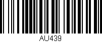 Código de barras (EAN, GTIN, SKU, ISBN): 'AU439'