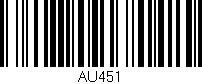 Código de barras (EAN, GTIN, SKU, ISBN): 'AU451'