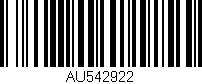 Código de barras (EAN, GTIN, SKU, ISBN): 'AU542922'