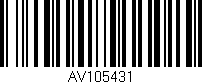 Código de barras (EAN, GTIN, SKU, ISBN): 'AV105431'