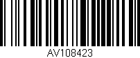 Código de barras (EAN, GTIN, SKU, ISBN): 'AV108423'