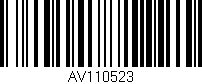 Código de barras (EAN, GTIN, SKU, ISBN): 'AV110523'