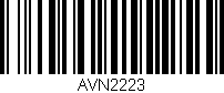 Código de barras (EAN, GTIN, SKU, ISBN): 'AVN2223'