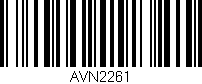 Código de barras (EAN, GTIN, SKU, ISBN): 'AVN2261'