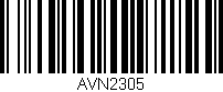 Código de barras (EAN, GTIN, SKU, ISBN): 'AVN2305'