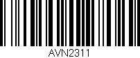 Código de barras (EAN, GTIN, SKU, ISBN): 'AVN2311'