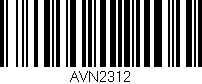 Código de barras (EAN, GTIN, SKU, ISBN): 'AVN2312'